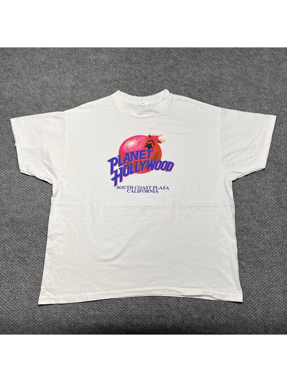 Vintage 1990S Planet Hollywood South Coast Plaza California T-Shirt XL Rare Mens